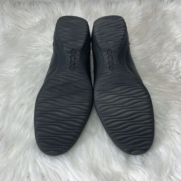 Ecco Cloud 2 Black Leather/Suede Two-Strap Athletic Shoes Sz 40/USA 9-9.5 - Picture 6 of 7